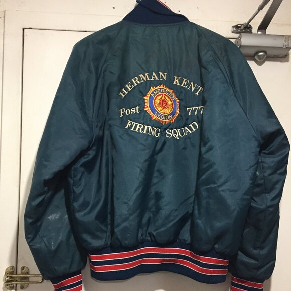 VINTAGE HOLLOWAY BOMBER VARSITY JACKETS SIZE L - Picture 3 of 10